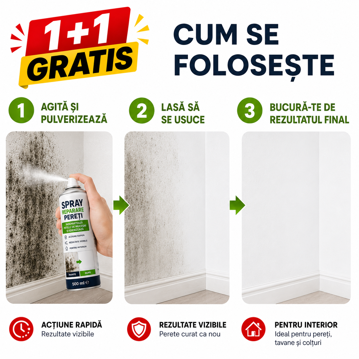 Spray reparare pereți 