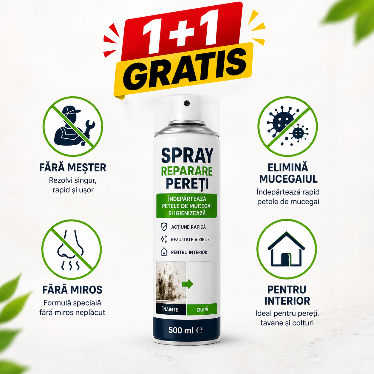 Spray reparare pereți 