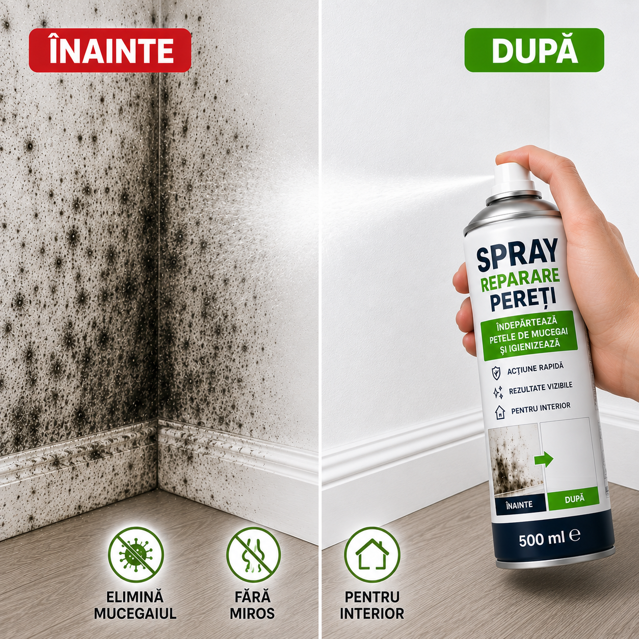 Spray reparare pereți 
