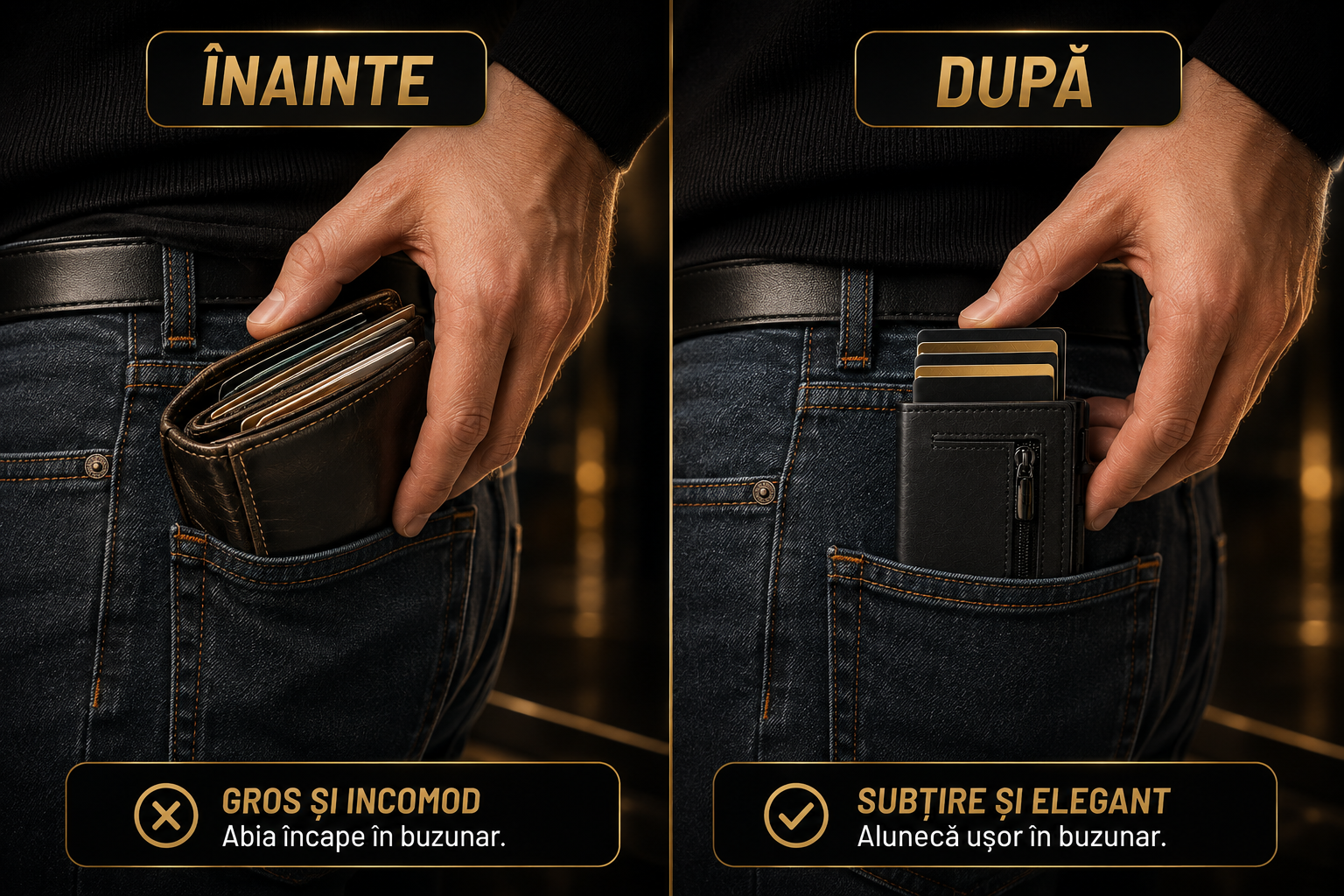 Portofel cu protecție RFID