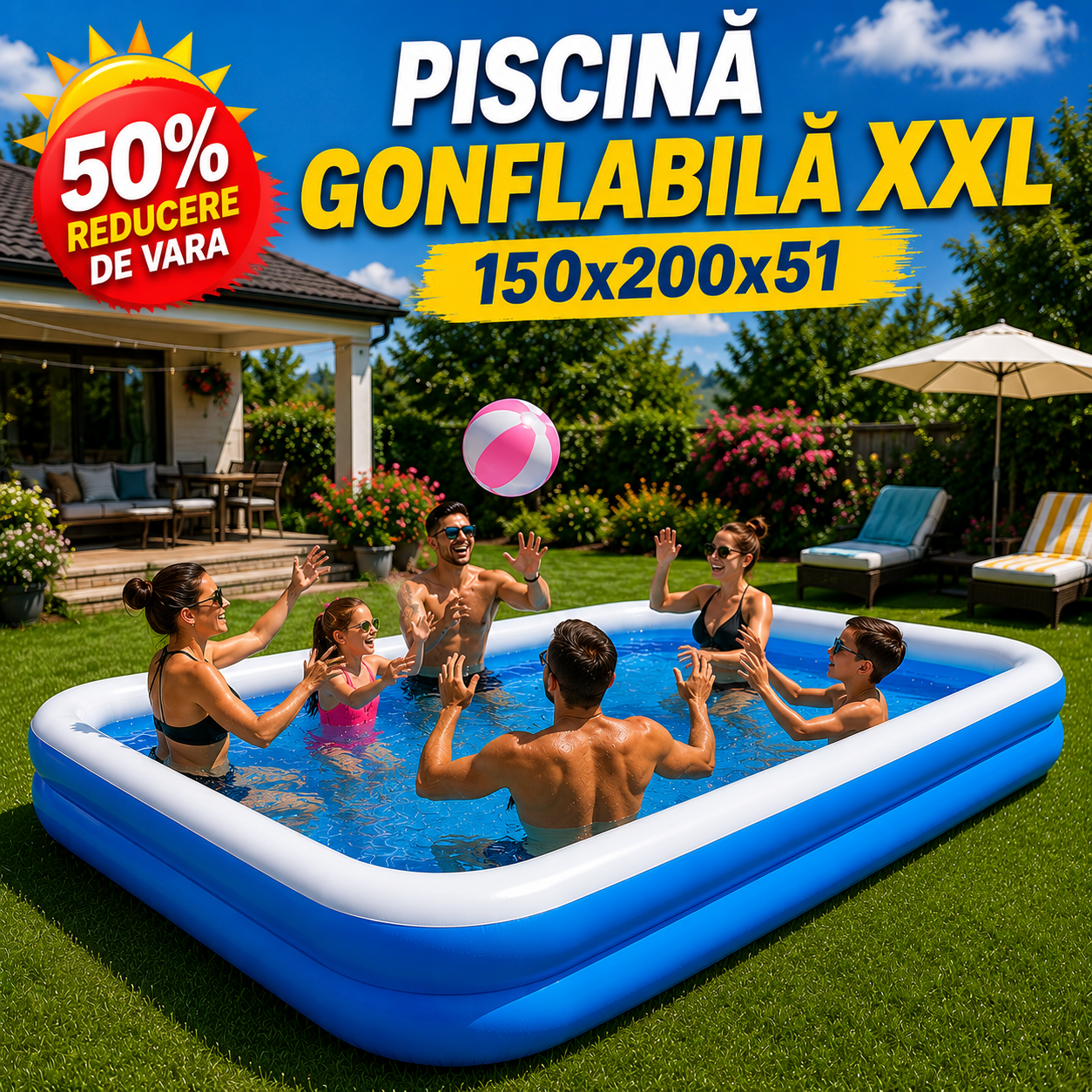 Piscina gonflabila XXL