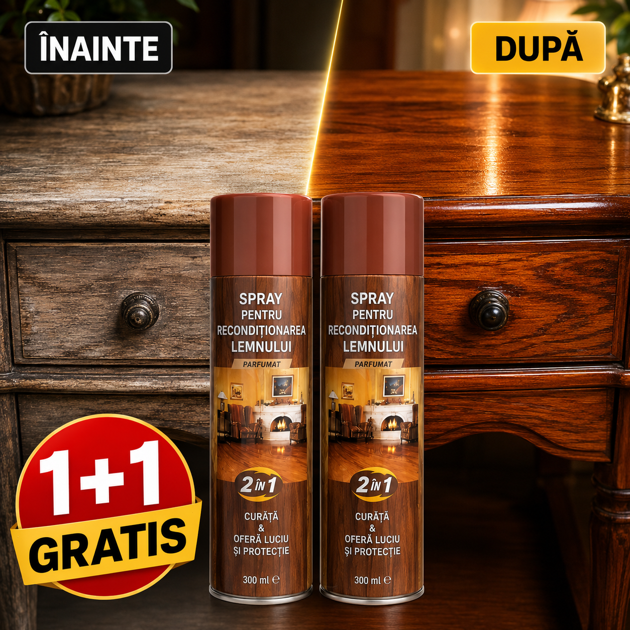 Spray recondiționare lemn, mobila si parchet